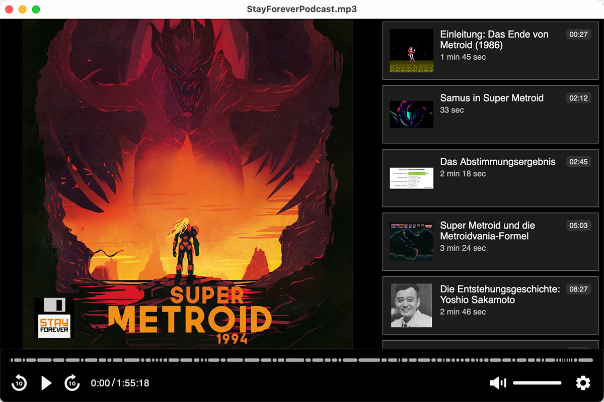 Screenshot of the app